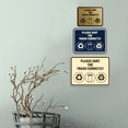 thumbnail image 2 of Signs ByLITA Classic Framed Please Sort The Trash Correctly Sign (Blue) - Medium, 2 of 8