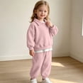 thumbnail image 3 of Trikvn Kids Girls Fall Tracksuit 2-Piece Outfit Collared Long Sleeve Pullover Sweatshirt and Elastic Waist Sweatpants Set Casual Athletic Loungewear Active Playwear, 3 of 8
