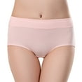 thumbnail image 2 of yunLCZ Underwear for Women Cotton Women's Panties Cotton Abdominal Seamless Panties To Lift The Buttocks Large Size Panties Girls Pantie Cotton Fabrics Wasit Hipster Brief Panties for Ladies, 2 of 3