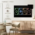 thumbnail image 5 of Elephant Stock Neon Playing Cards Wall Art - Horizontal Canvas Wall Art - Living Room Wall Decor - Hobbies And Lifestyle Canvas - Black And Green Decor - 51" x 34", 5 of 8