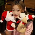 thumbnail image 5 of Open Mouth Santa Claus Doll Puppet Plush Toy Parent-Child Doll C, 5 of 5