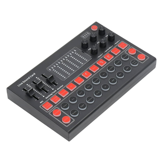 Tableau de Bord, Tableau de Bord Opération Facile Réduction de Bruit à Double Canal Affichage LED ABS Anti-Interférence pour Gaming pour Studio