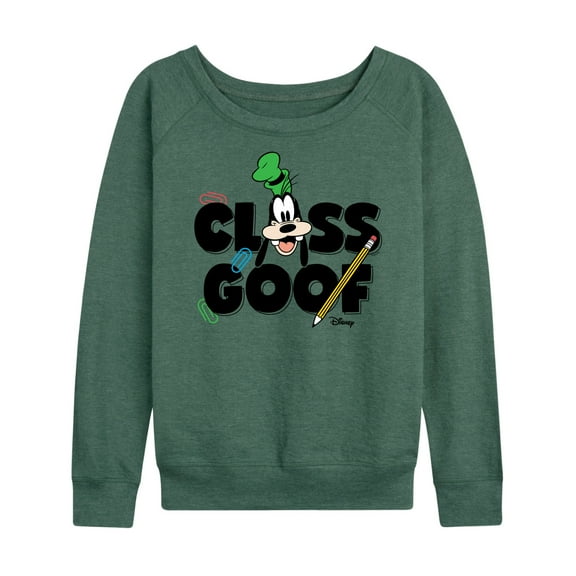 Mickey & Friends - Class Goof - Women's Lightweight French Terry Long Sleeve Shirt