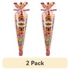 (2 pack) Popcornopolis Zebra Popcorn Chocolate, 11 oz. Gift Cone