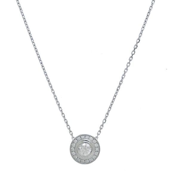 Pre-Owned Cartier Damour LM Diamond Women's Necklace N7406700 750 White Gold
