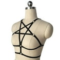 thumbnail image 3 of Womens Strappy Harness Bra Adjustable Halter for Festival, 3 of 7
