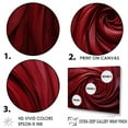 thumbnail image 3 of Designart "Wonderfully Winding Red" Abstract Spirals Floater Framed Canvas Wall Art, 3 of 5