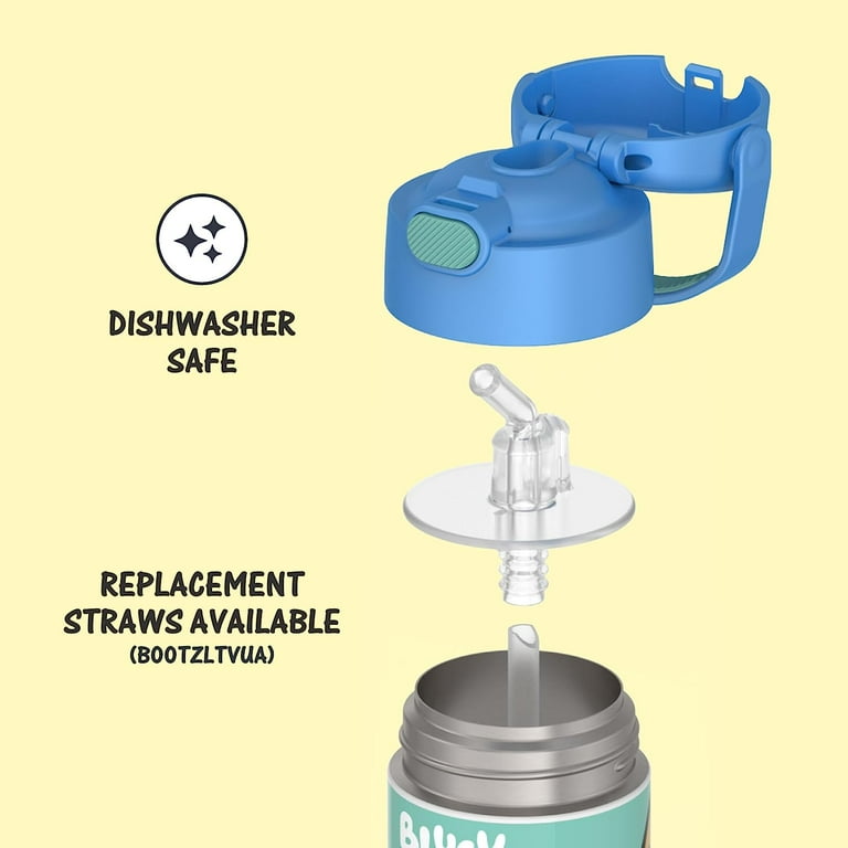 Thermos FUNtainer Kids Water Bottle, 12oz, Stainless Steel