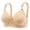 Beige, variant on Xijirk Women Wireless Grid Bra Lace Pendant Adjustable Strap Breathable Bra for Daily Underwear,Beige,36