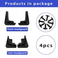 thumbnail image 6 of Set Of 4 Mud Flaps For Nissan Sentra 2020-2021 Accessories, No Drilling Mudguards For Car Tire Protector, Front And Rear Splash Guards -black, 6 of 6