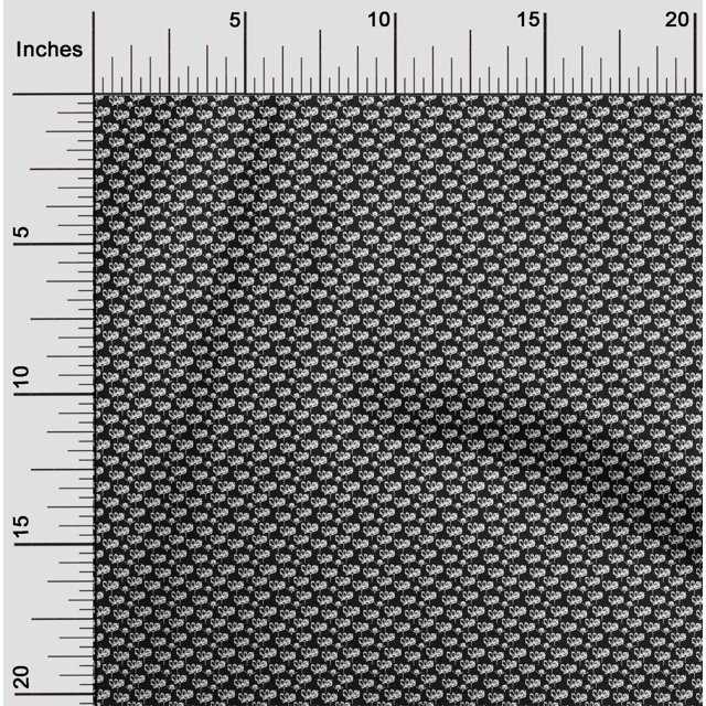 oneOone Polyester Lycra Black Fabric Abstracts Craft Projects Decor Fabric Printed By The Yard 56 Inch Wide