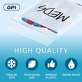 thumbnail image 5 of GPI 12” x 15” Heavy Duty Ziplock Bag 4 Mil Clear Resealable Bags with Write-On Block for Labels,100-Pack, 5 of 7
