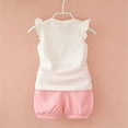 thumbnail image 7 of Toddler Baby Girl Smocked Outfit Ruffle Halter Shirt Flared Pants Set Toddler Bell Bottom Outfit Summer Clothes Girls Summer Set 1-3 Years,18-24 Months, 7 of 7