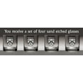 thumbnail image 2 of Robinson Irish Coat of Arms Tumbler Glasses - Set of 4 (Sand Etched), 2 of 2