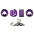 thumbnail image 1 of Bigfoot Longboard Wheels Stoneground Pathfinders 70mm 80 Pourpre Abec 9 Roulements, 1 of 2