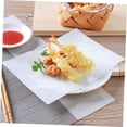 thumbnail image 4 of Minkissy 100pcs Disposable Paper Liner Oil Absorbing Sheets for Kitchen Needs and Food Preparation, 4 of 8
