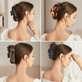 thumbnail image 3 of 4.1 Inch Large Hair Claw Clips 8 Pcs Big Hair Clips for Thick Hair Rectangular Claw Clips Matte Square Hair Clips Nonslip Acrylic Banana Jaw Clips Hair Accessories for women and Girls, 3 of 8