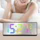 thumbnail image 4 of Reloj Despertador digital perfecl LED con espejo Pantalla de temperatura regulable, 4 of 8