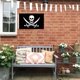 thumbnail image 5 of Bandera pirata con calavera y huesos cruzados de 30 x 45 cm, Jolly Roger, 5 of 5