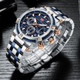 thumbnail image 2 of reloj de hombre luminoso de cuarzo impermeable Black Leisure, 2 of 3