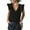 Black, variant on Njoeus Women's Tank Tops 2024 Casual Summer Ruffle Sleeveless V-Neck T-Shirt Loose Tanks Elegant Tunic Blouses S-XXL