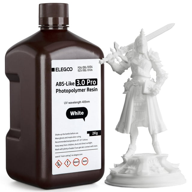 Impresora 3D de resina ELEGOO ABS-Like 3.0 Pro 2000g Blanca