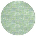 thumbnail image 2 of HomeRoots 602571 8 ft. Mint Green, Blue & Beige Round Abstract Washable Indoor & Outdoor Area Rug, 2 of 5