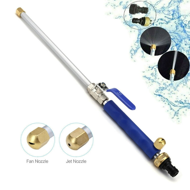 Jet wash nozzle clearance for hose