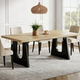 thumbnail image 1 of Fnova 70.9" Rectangular Dining Table for 6-8 People, Large Farmhouse Wood Kitchen Table with Heavy Duty Legs, Easy to Assemble, 1 of 14