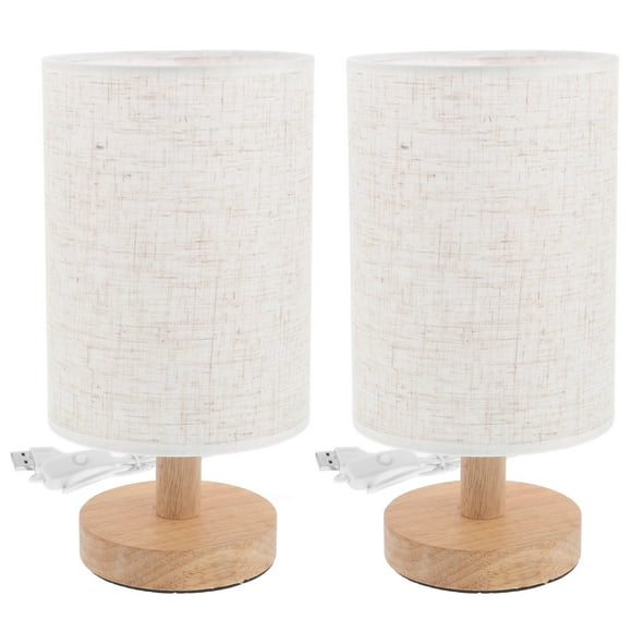 2pcs Nightstand Decor Aesthetic Night Stand Lamp Decor Retro Desk Lamp Warm Bedside Lamp Dresser Lamp Table Lamp For Bedroom
