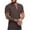Brown Polo Shirts for Men D, variant on SMihono Clearance Short Sleeve Half Button Up Henley Neck Loose Casual Trending Blouse Tops Lapel Shirts for Men Solid Color Plus Size Summer Fashion Male Leisure Brown 6