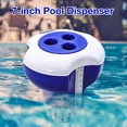 thumbnail image 6 of Dosing Float Pool Thermometer Floating 7 Inch Pool Chlorine Dispenser Swimming Pool Chlorine Disinfection Automatic Dispenser for Indoor and Outdoor Pools for Spa Fountain Indoor Outdoor Pool, 6 of 9