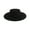 Black, variant on Elegant Homburg Braided Belt Styling Hat with Fringe Charm Flat Wide Brimmed Western Hat for Casual Wear