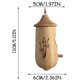 thumbnail image 5 of Casa para colibríes, nueva casa de madera para colibríes para reyezuelo, golondrina, gorrión, colibrí, pinzón, casa para pájaros para jardín, decoración del hogar al aire libre Rojo Verde, 5 of 5