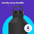 thumbnail image 4 of bubba Growler Stainless Steel Water Bottle Wide Mouth Rubberized Licorice, 64 fl oz., 4 of 8