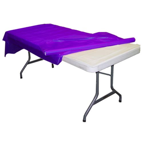 Exquisite 300 ft. x 40 in. Purple Plastic Tablecloth Rolls Plastic
