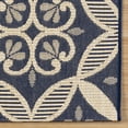 thumbnail image 3 of Gertmenian Paseo Niala Transitional Floral Navy/ Sand Area Rug, 6x9, 3 of 9