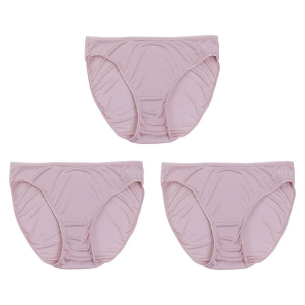 3 Pieces Wome Mulberry Silk Panties Briefs Underwear Traceless Sexy  Mid-Rised Comfortable Lingerie Sexy Comfortable Underpants Shorts Everyday  Wear Ladies Gray Pink XL 