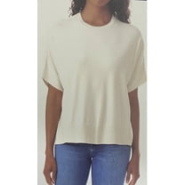 Splendid Women's Short Sleeve Sweater Size Medium. Cream