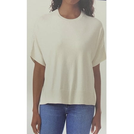 Splendid Women's Short Sleeve Sweater Size Medium. Cream