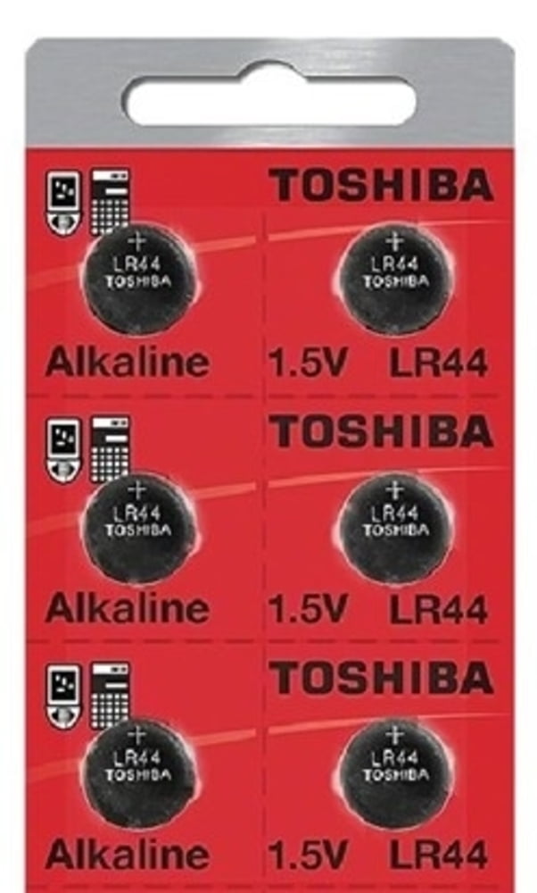 LR44 / AG13 Toshiba 1.5V Alkaline Pack Of 6 Button Cell Batteries Ships from USA