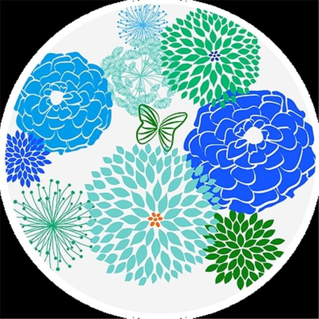 Screen Door BW101 Blue and White Floral Pack of 2