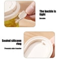 thumbnail image 4 of Cajas de almacenamiento de alimentos apilables, herméticas y resistentes a la humedad. Organizador de cocina multiusos. Contenedores sellados de 350 ml de capacidad por capa., 4 of 6