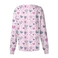 thumbnail image 4 of LHVUOA Valentine Day Trendy Jackets for Women Funny Love Heart Printed Working Jacket Scrub Tops Working Uniforms with Pockets, 4 of 4