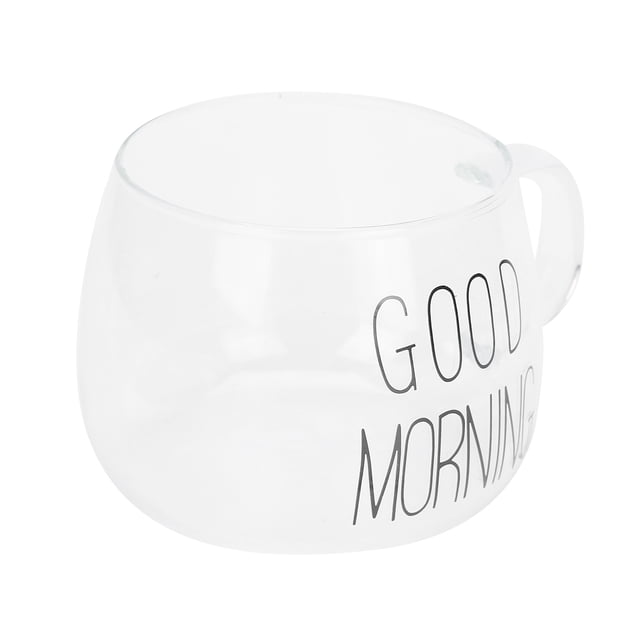 Taza de té NikouMX Taza de café Vidrio transparente de borosilicato
