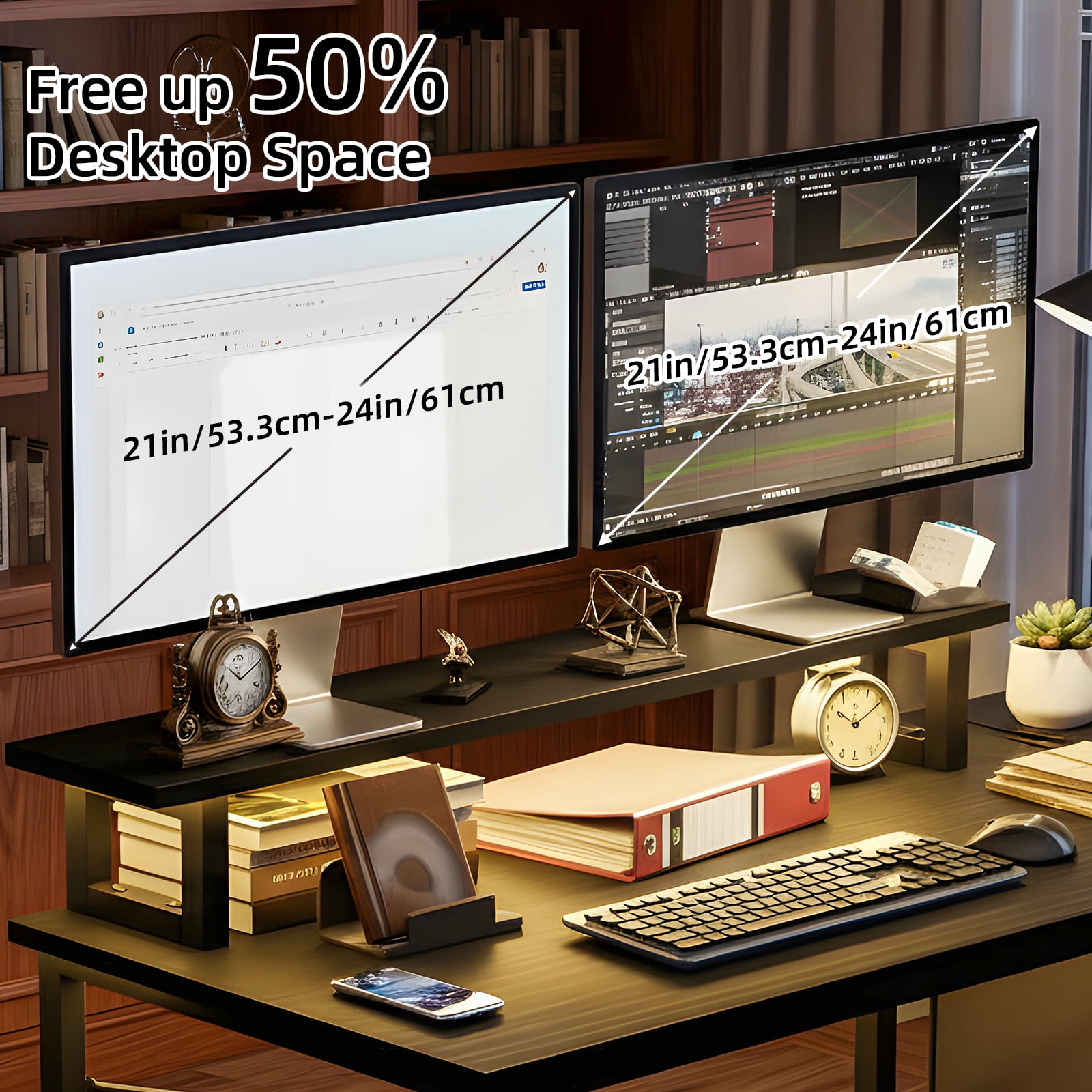 Fairy L Shaped Gaming Desk, 43in Computer Desk with Charging Port (Black)