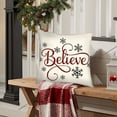 thumbnail image 4 of Floleo Christmas Pillow Covers Decoration, 18x18 inch Buffalo Plaid Farmhouse Red Christmas Winter Throw Pillows, Cushion Case Couch Decor for Christmas Home Outdoor Decorations, 4 of 6