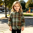 thumbnail image 6 of XYAIYT Boys Plaid Shirt Jacket Long Sleeve Flannel Button Down Coat Outerwear for Kids Spring Fall Casual, 6 of 6