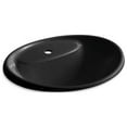 thumbnail image 3 of Kohler K-2839-1 Tides 20" Drop In Enameled Cast Iron Bathroom Sink - Grey, 3 of 8