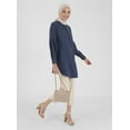 thumbnail image 3 of Light Navy Blue - Button Collar - Tunic - Refka, 3 of 5